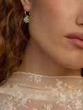 Daisy London gold-plated amazonite drop earrings (British brand)