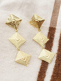 Daisy London gold drop earrings, imported from the UK