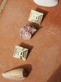 Daisy London gold stud earrings 20mm (British brand)