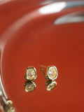 Daisy London Estee Sapphire Stud Earrings Gold 5mm UK version