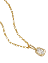 John Lewis Daisy London Estee Sapphire Pendant Necklace Gold- Buy online at McGrocer