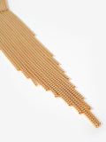 Mint Velvet gold fringe drop necklace 44cm, imported from the UK