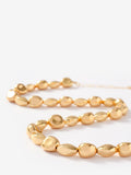 Mint Velvet gold chunky beaded necklace 46cm, imported from the UK