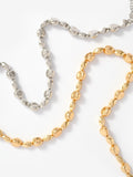 Mint Velvet gold chunky beaded necklace 46cm, imported from the UK
