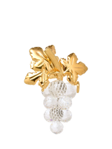 John Lewis Swarovski Pre-loved Vintage Crystal Grapes Brooch, Gold- Buy online at McGrocer