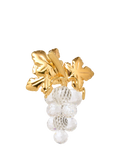 Eclectica Swarovski vintage grapes brooch gold (British brand)