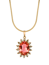 John Lewis Eclectica Re-Found Faceted Pendant Necklace, Orange- Buy online at McGrocer