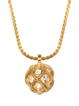 John Lewis Eclectica Pre-loved Vintage Ball Pendant Necklace Gold 40cm- Buy online at McGrocer