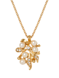 Eclectica vintage pearl and crystal pendant 40cm, UK version