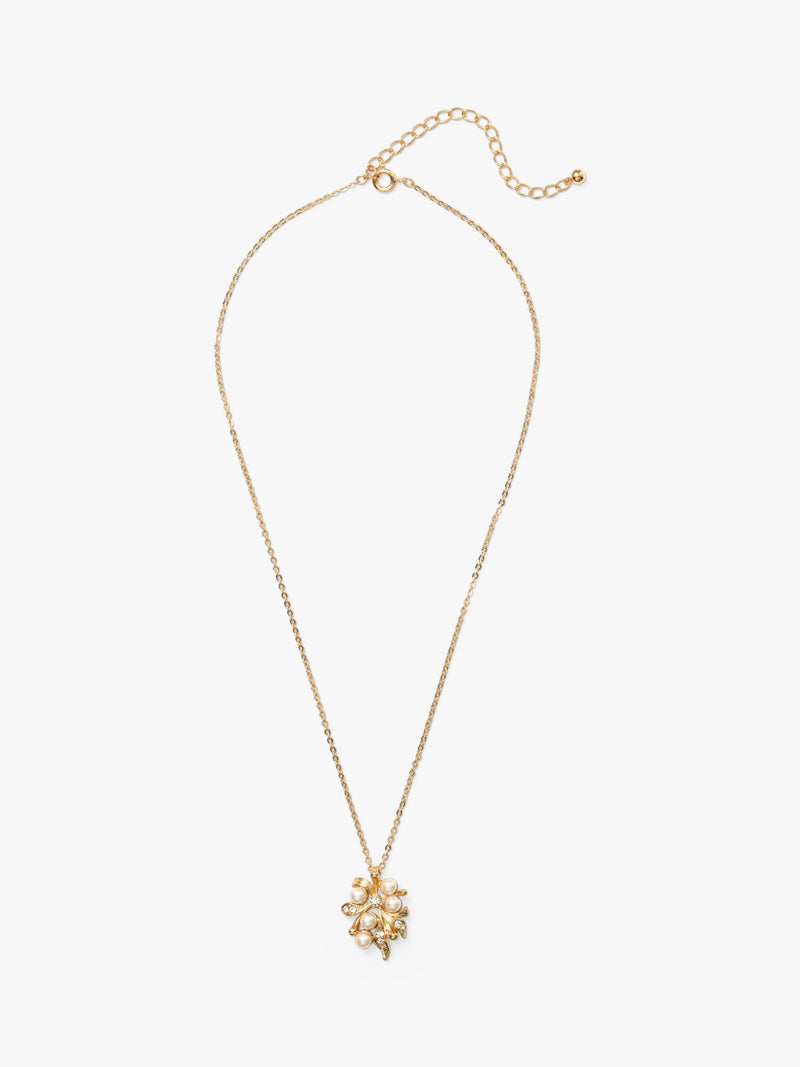 Eclectica vintage pearl and crystal pendant 40cm, UK version