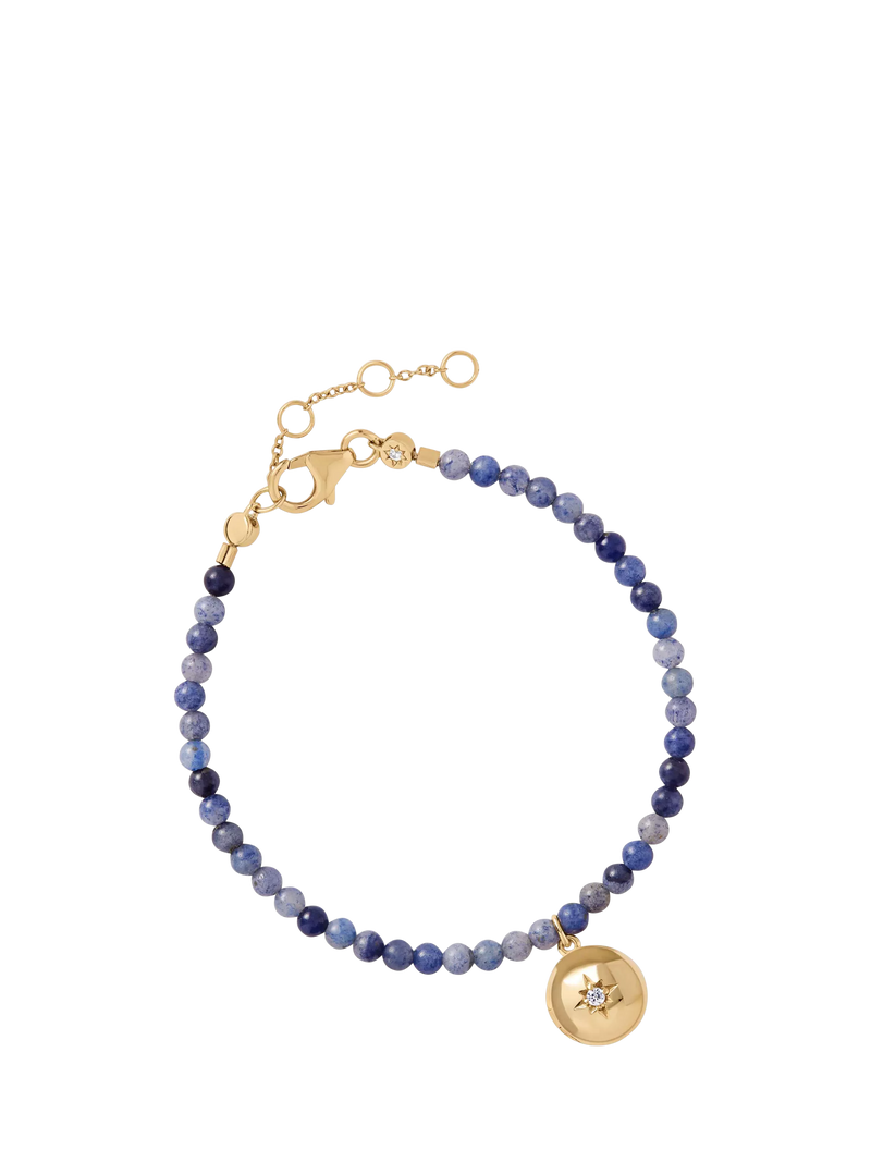 Astley Clarke blue aventurine locket bracelet - British product