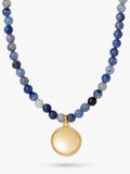 Astley Clarke blue aventurine mini locket necklace - British product