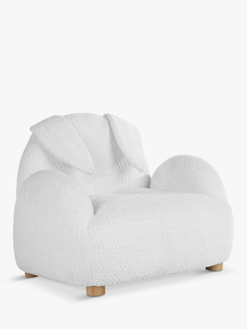 CuddleCo Etta Bunny Kids Chair white, imported from the UK