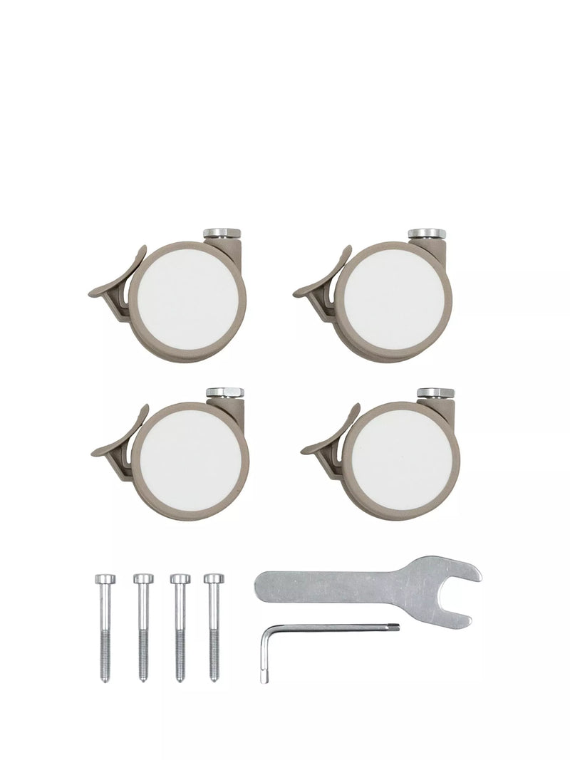 Stokke Sleepi cot wheels beige set of 4 - British product