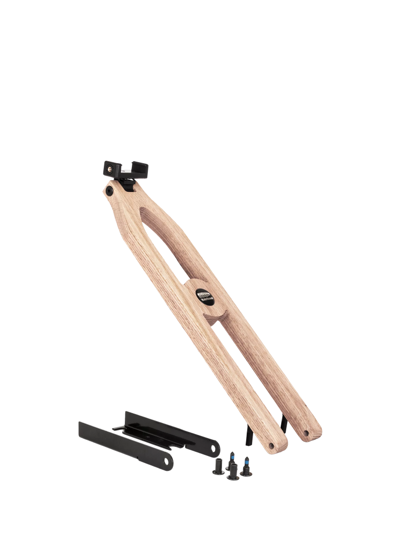 WaterRower vintage oak tablet arm for rowing machines - British product