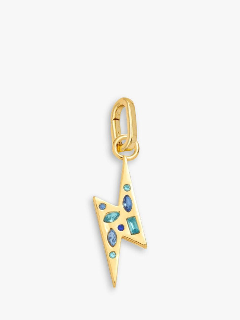 frkl crystal lightning bolt charm gold blue, UK version