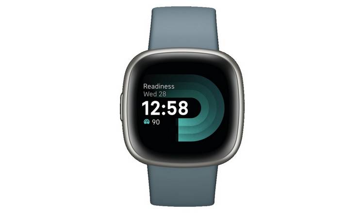 Fitbit smart watch Versa 4 Waterfall Blue 40mm, UK version