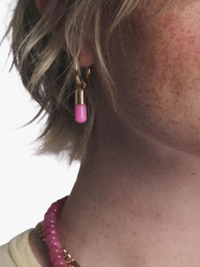 frkl. Chill Pill Charm gold pink - British product