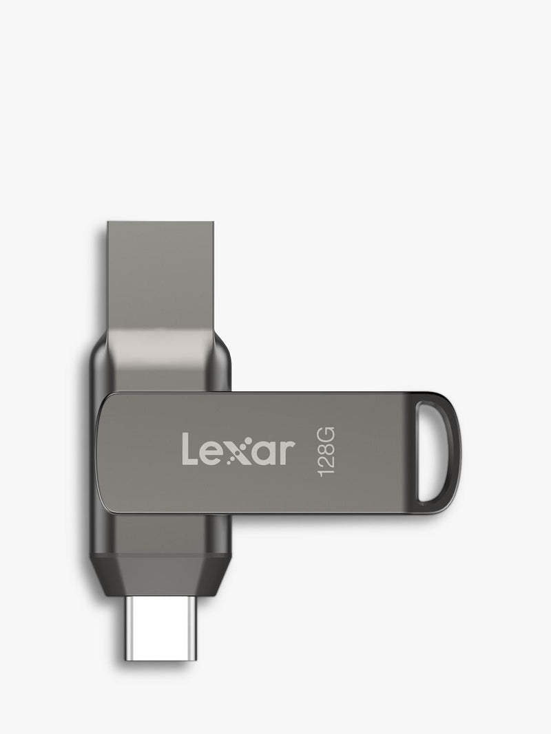 Lexar 128GB dual drive USB flash drive (British brand)