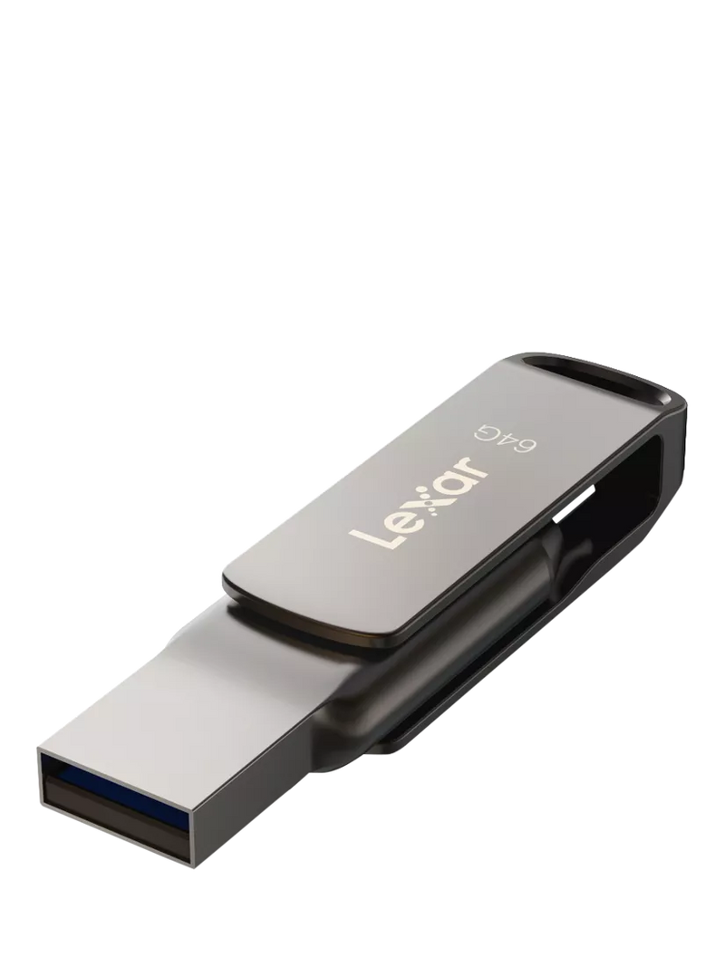 Lexar JumpDrive D400 64GB USB flash drive, imported from the UK