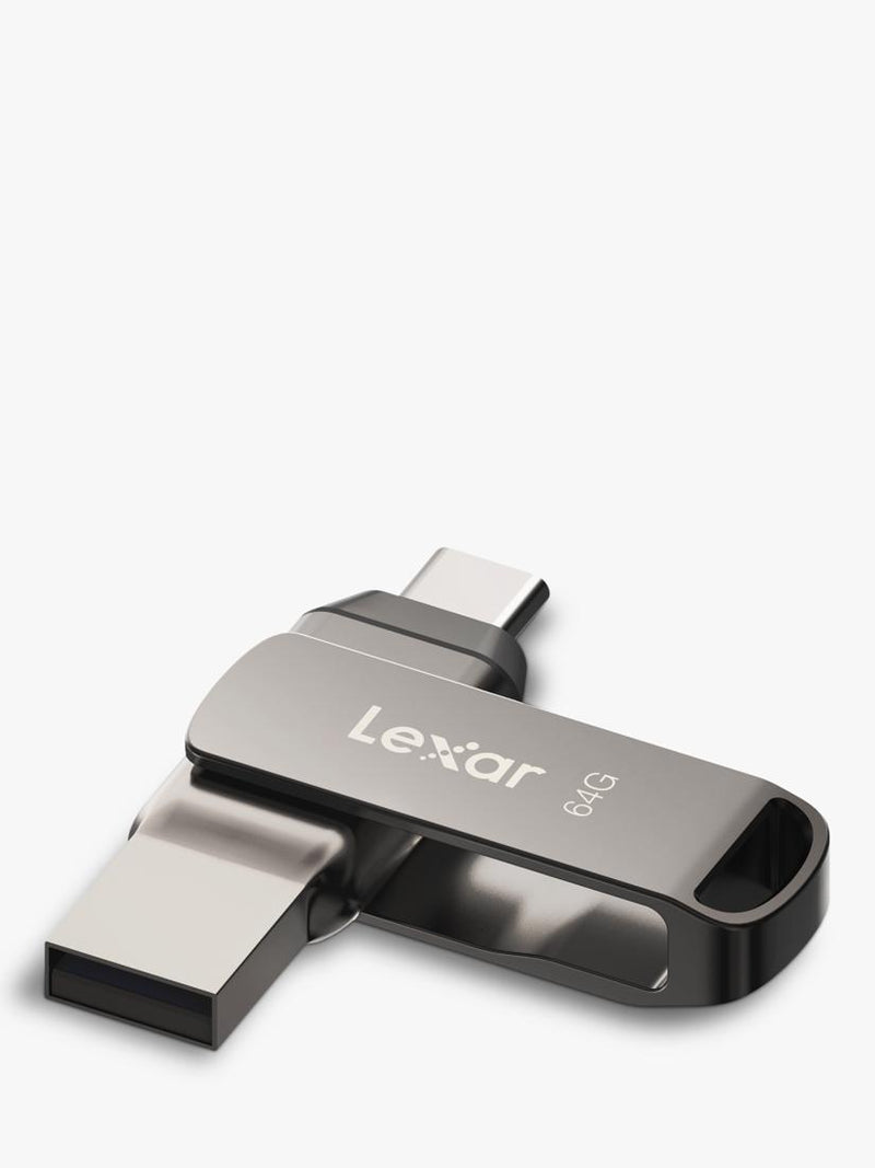 Lexar JumpDrive D400 64GB USB flash drive, imported from the UK
