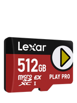 John Lewis Lexar Play Pro UHS-I microSDXC Memory Card 512GB Red/Black- Buy online at McGrocer