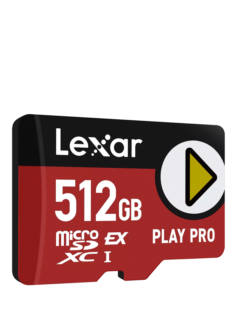 Lexar PLAY PRO microSDXC 512GB memory card, UK version