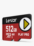 Lexar PLAY PRO microSDXC 512GB memory card, UK version