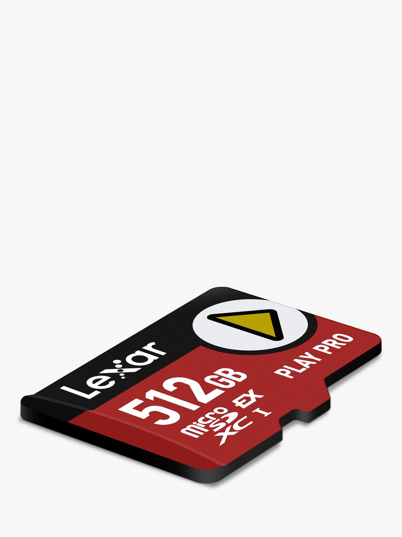 Lexar PLAY PRO microSDXC 512GB memory card, UK version