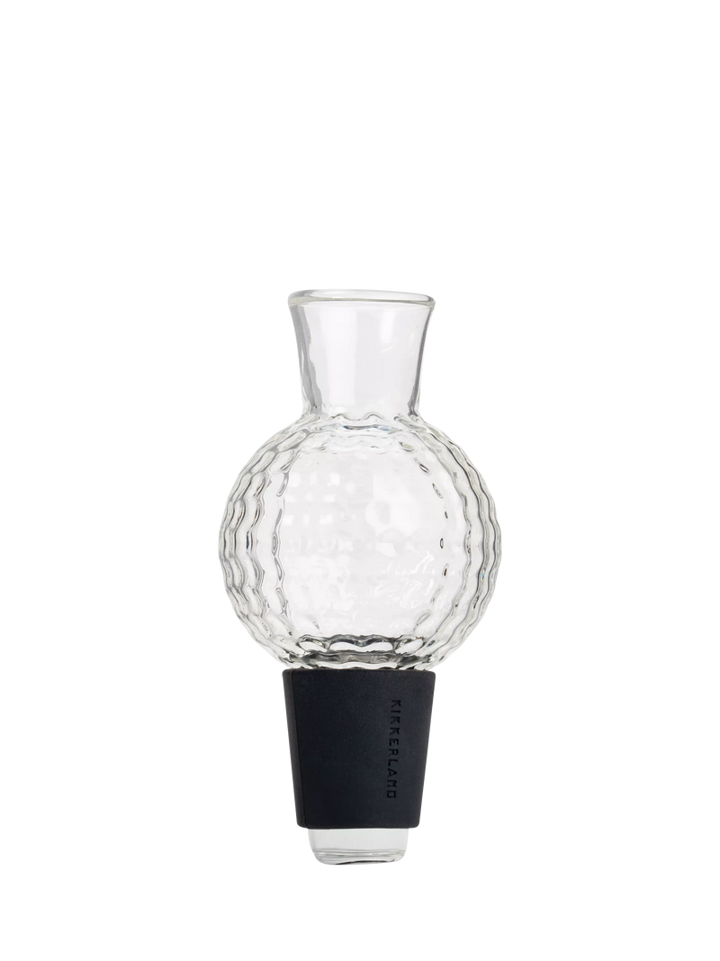 Kikkerland golf wine aerator glass ball with stopper - British product