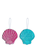 Kikkerland seashell scrub sponge pack of 2 - British product