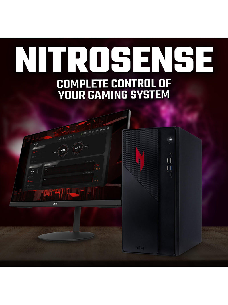 Acer Nitro 20 gaming desktop PC with RTX 5050, UK version