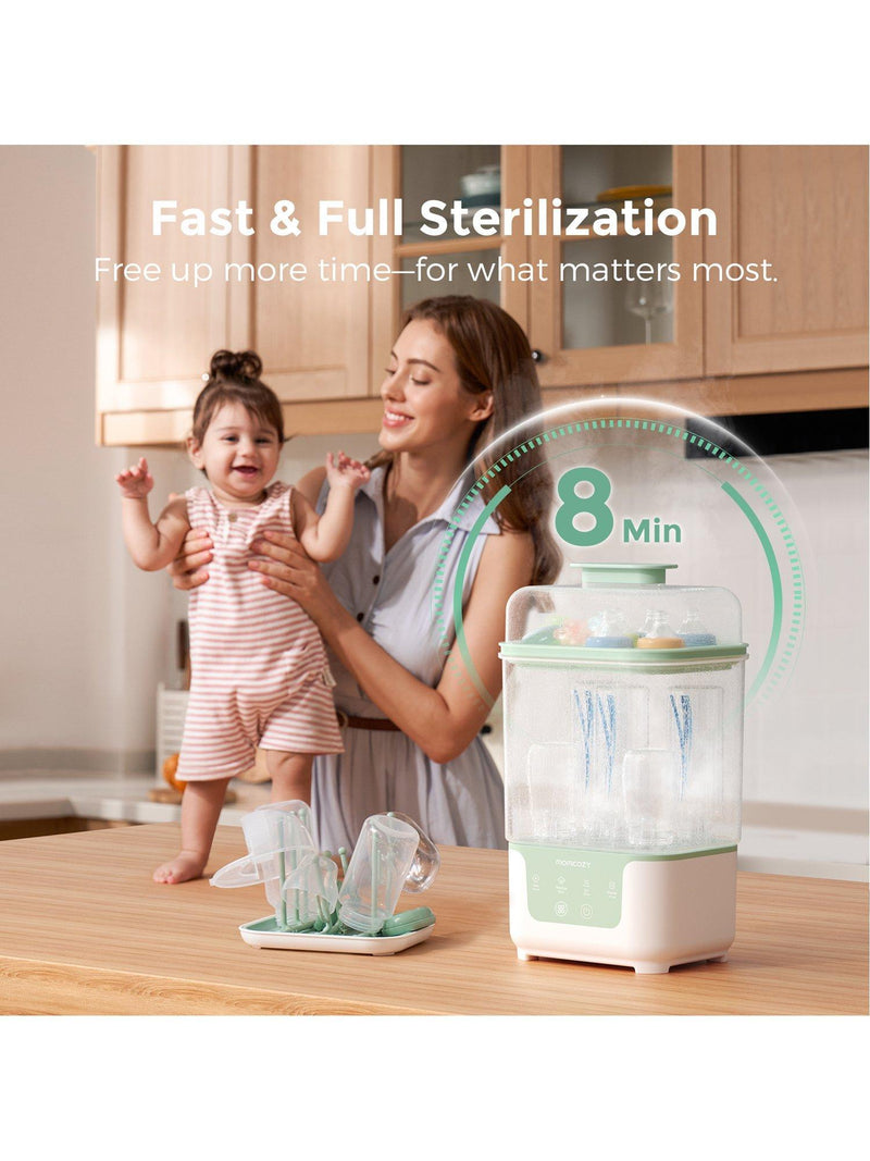 Momcozy compact bottle sterilizer and dryer multi - British product