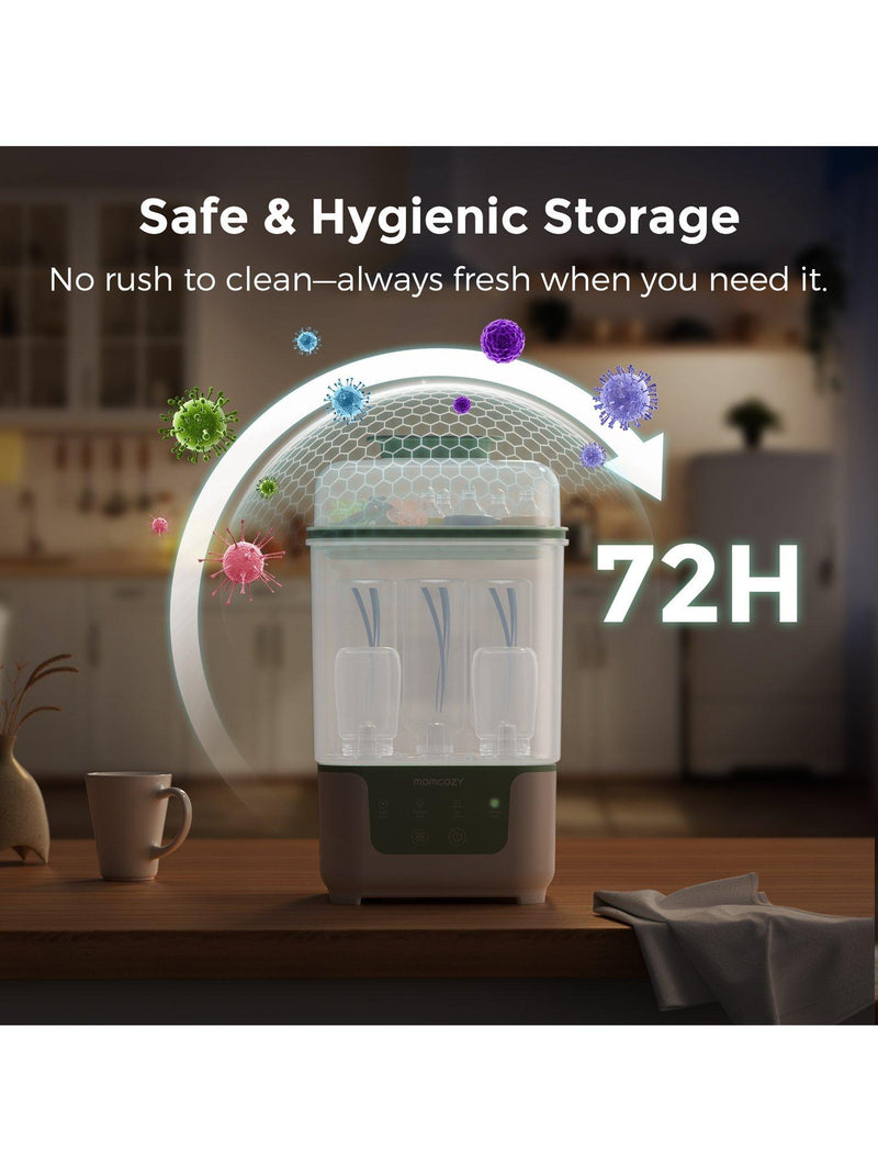 Momcozy compact bottle sterilizer and dryer multi - British product