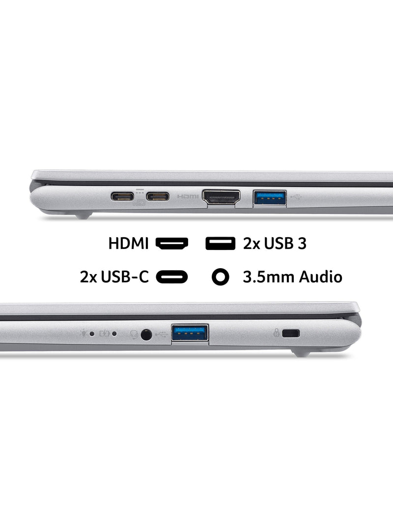 Acer Aspire Go 15 laptop with Intel Core 7, silver, 15.6-inch Full HD (British brand)