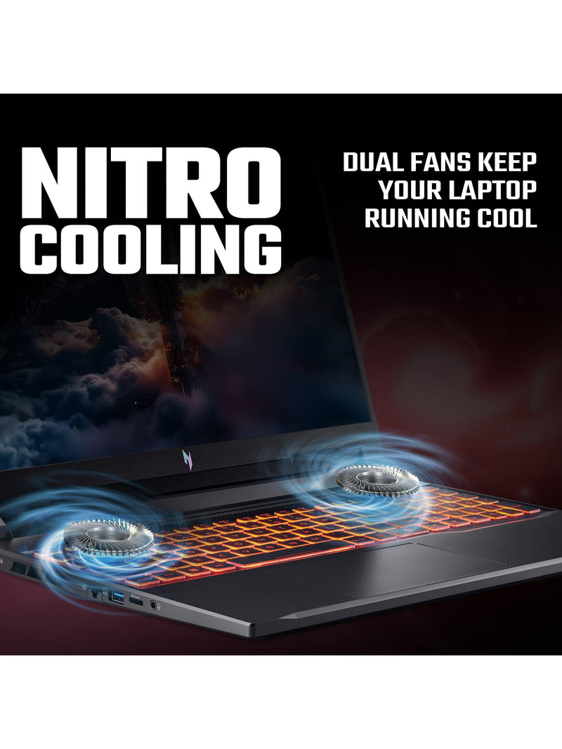 Acer Nitro V16 AI gaming laptop black (British brand)