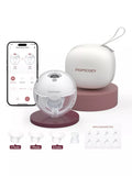 Momcozy M5 Smart wearable single electric breast pump, grey, imported from the UK