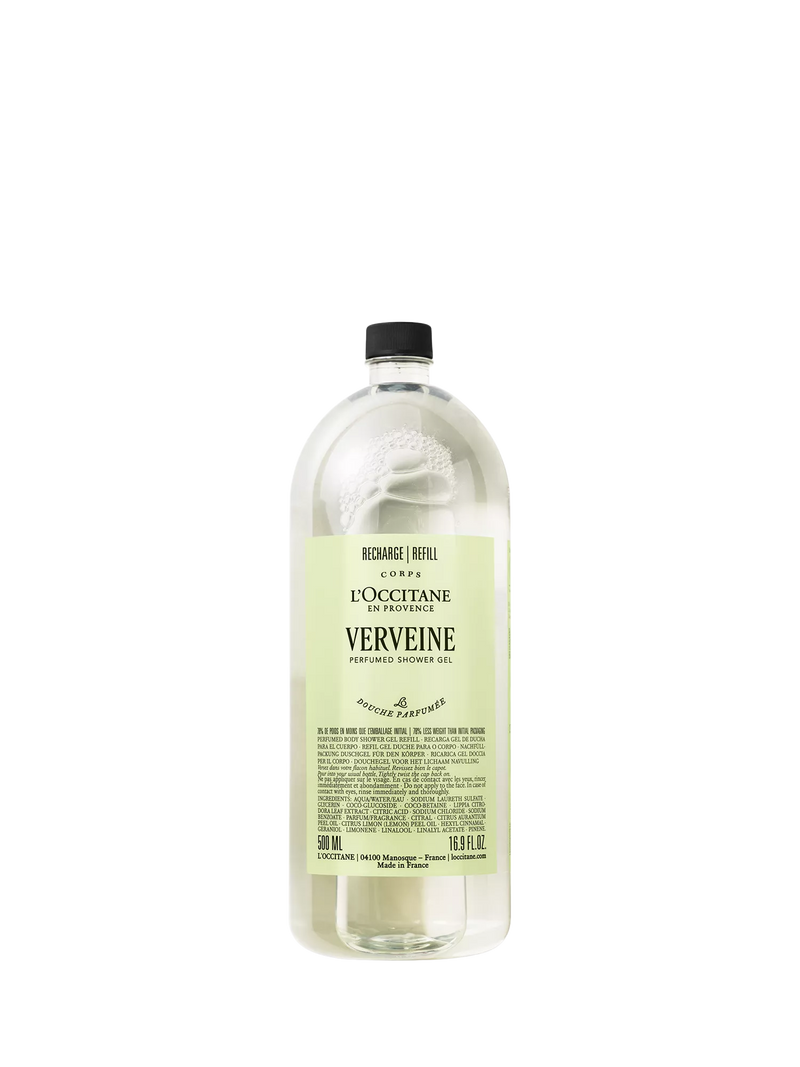 L'Occitane Verbena shower gel refill 500ml, imported from the UK