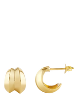 John Lewis Dinny Hall Double Hoop Gold Vermeil Earrings- Buy online at McGrocer