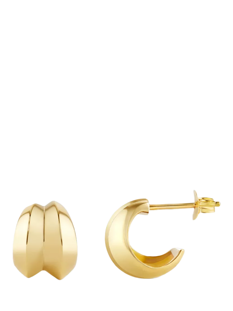 Dinny Hall double hoop earrings in gold vermeil, imported from the UK