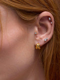 Dinny Hall double hoop earrings in gold vermeil, imported from the UK