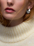Dinny Hall puffy hoop earrings sterling silver, imported from the UK