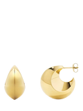 Dinny Hall puffy hoop earrings sterling silver, imported from the UK