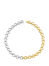 John Lewis Dinny Hall Chariot Link Necklace, Silver/Gold- Buy online at McGrocer