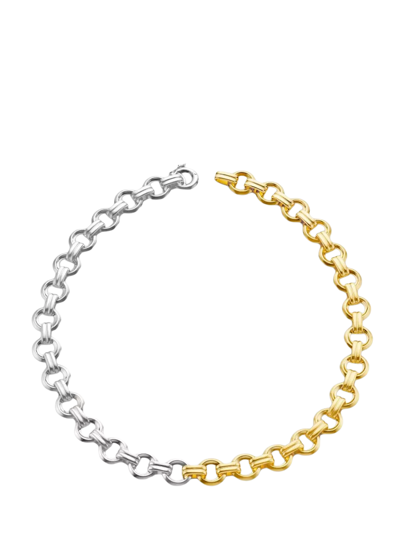 Dinny Hall Chariot Link necklace silver gold chain, UK version