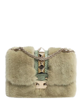 Valentino faux fur rockstud crossbody bag (British brand)