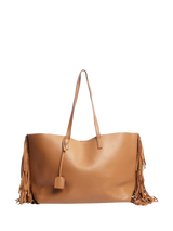 John Lewis Pre-loved SAINT LAURENT Fringed Leather Tote Bag, Brown- Buy online at McGrocer