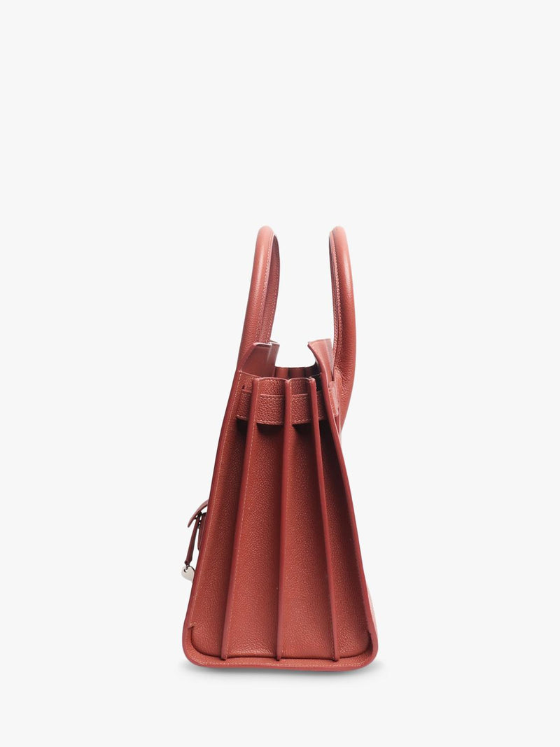 SAINT LAURENT pre-loved pink Sac De Jour leather tote, imported from the UK