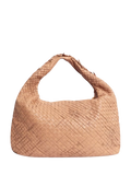 Pre-loved Bottega Veneta salmon leather shoulder bag (British brand)