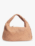 Pre-loved Bottega Veneta salmon leather shoulder bag (British brand)
